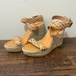 Madden Girl Sz 6.5 Narla Espadrille Wedge Sandals NWOB